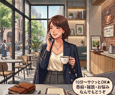 10分からOK◎元スナックのママが寄り添います 家事・育児・仕事の合間に、ちょっとひと息つきませんか？ イメージ1