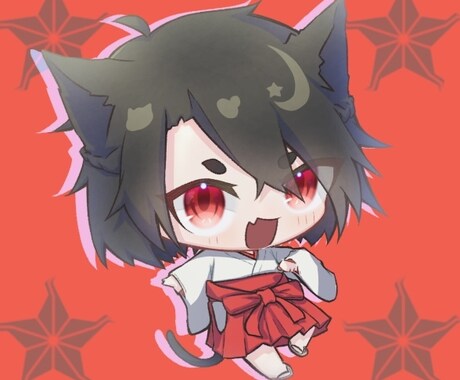 デフォルメキャラクターイラストを描きます 可愛い2頭身のキャラクターを！ イメージ1