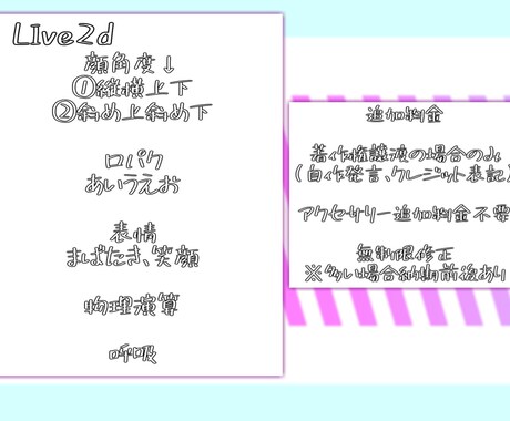 現役VTuberがLIVE2Dで動かせます！ます 修正無料一律1万円！格安でLive2D動かしちゃいます。 イメージ2