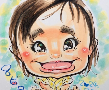 手描き似顔絵をお描きします ★★★★そっくり・可愛い・丁寧な仕上げの似顔絵★★★★ イメージ2
