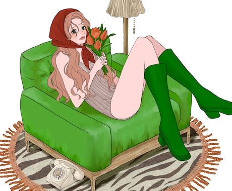 商用利用◎おしゃれな韓国っぽいイラスト制作します イメージ1