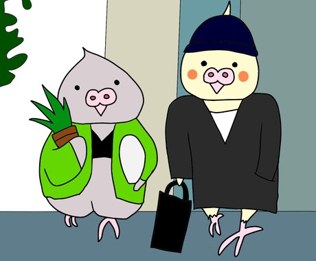 動物のコミカルでかわいいイラスト作成します 様々なシーンで使えるコミカルでかわいい動物イラスト作成します イメージ1