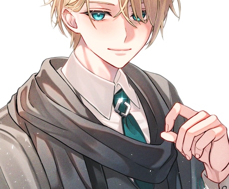 キラキラで魅力的なキャラクターイラスト描きます 全身から顔アップ、男女キャラ幅広く対応 イメージ2