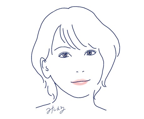 最短当日仕上げ、シンプルな似顔絵を描きます 3色だけ使うシンプルなデザインです イメージ2