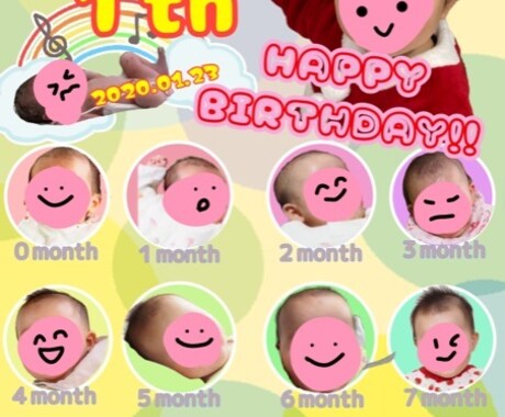 ご家族やお子さまの思い出画像をお作りします 写真加工、画像修正し、お子さまやご家族のグッズ制作の一役に！ イメージ2