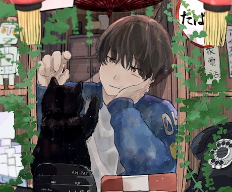 ご希望に合わせたイラスト制作します 柔らかい雰囲気やかわいくかっこいい表情のイラストが得意です！ イメージ1