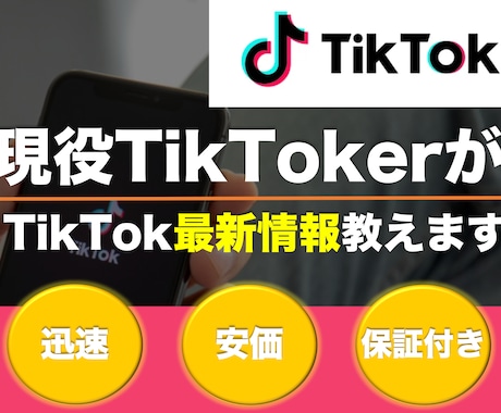 経営者様！TikTokのすべての相談のります 企業アカウント運営者が相談に乗ります。 イメージ1