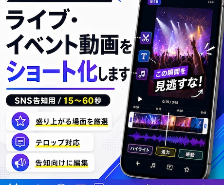 スマホ動画をTikTok・リール用に編集します 素材を送るだけ。見やすく伝わる短尺動画に イメージ2