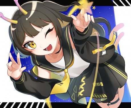 商用利用込み！かわいい人物イラストお描きします 活動用、動画用、など鮮やかな色味でイラストを作成します！！ イメージ2