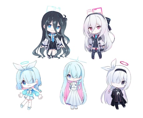 2～3等身ほどのデフォルメイラストを制作します 商用利用料なしでグッズ販売可能です！ イメージ2