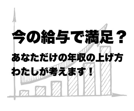 いまだけ半額！年収アップの方法を一緒に考えます 昇進や昇給を狙うべき？転職？副業？から迷っている方へ イメージ1