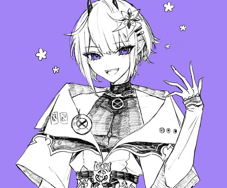 オリジナリティのあるペンイラスト描きます モノクロを基調として雰囲気のあるイラストを制作します✧* イメージ2