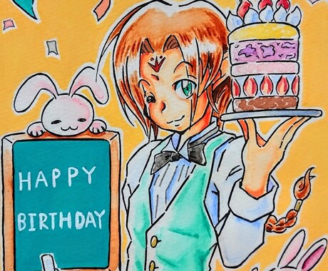 手描きのイラスト描きます アナログで手描きイラスト描きます イメージ2