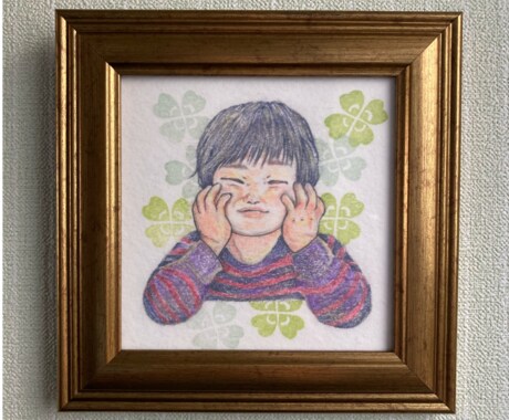 色鉛筆であたたかみのある優しい似顔絵をお描きします プレゼント、記念日に。写真をもとにアナログイラスト描きます！ イメージ2