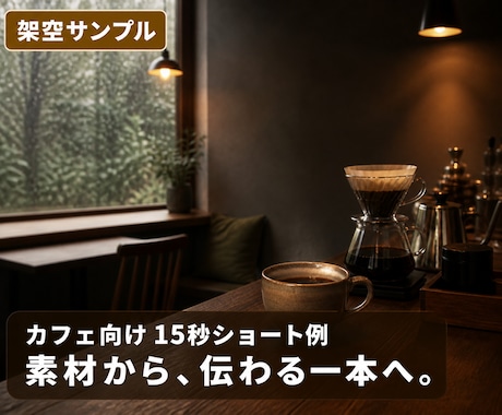 素材を送るだけ！店舗PRショート動画を作ります 台本不要｜つかみ2秒を3案・投稿文付き・初稿24時間 イメージ2