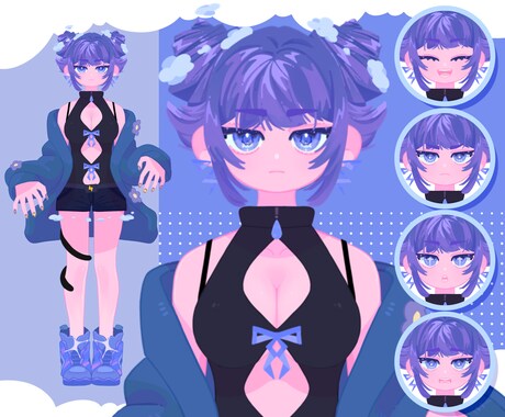全工程対応！Vtuberデビューお手伝いいたします 著作権譲渡込み！あなたのなりたいVtuberを教えてください イメージ2
