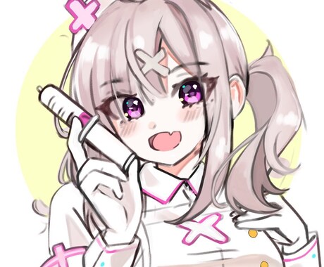きゅるんと可愛い女の子を描きます お手軽価格できゅるんと可愛らしいアイコンを制作します！ イメージ2