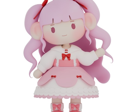 3Dミニキャラお作りします Vtuberや実写の方のミニキャラを3D化しませんか！？ イメージ2