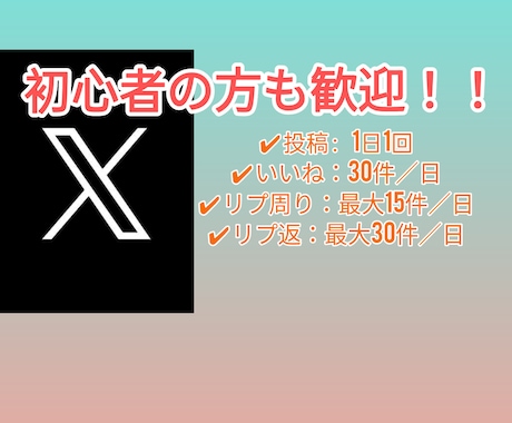1ヶ月X運用代行｜安心の運用サポートします 誠実な手作業で日々の運用をサポート イメージ1