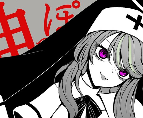 歌ってみた・動画サムネ用のイラスト描きます 追加料金なしで動画・商用利用可‼︎ イメージ2