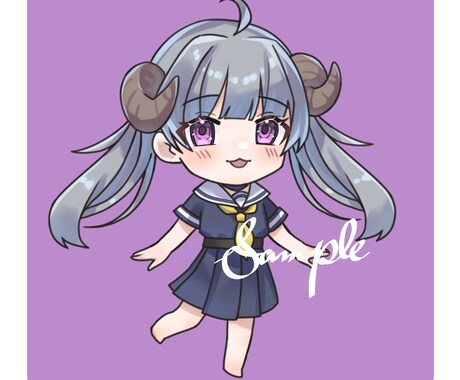 スーパーデフォルメイラスト描きます 商用利用可能のSDイラストをお描きします イメージ2