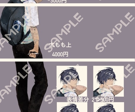 TRPG、ゲーム用立ち絵を制作致します 様々な用途に合わせて絵柄やポージングを変更します。 イメージ2