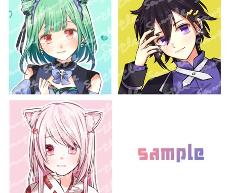 アイコンイラスト制作致します お好みのアイコンを描かせていただきます イメージ2