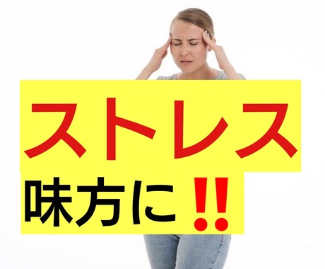 ストレスで悩んでいるあなたを支えます 誰もが知らないストレスを味方につける必勝法をあなただけに❗ イメージ1