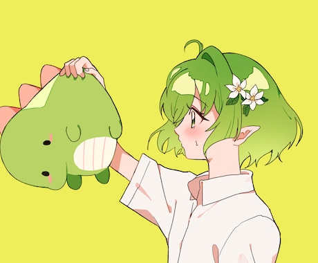 平成レトロポップなイラスト描きます レトロでポップなバストアップを描きます！ イメージ2