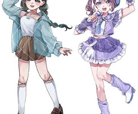 サムネイルやキャラシート、アイコンなど作成します ポップで明るい、可愛らしいイラストを作成します！ イメージ2