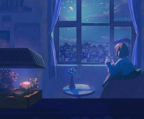 背景と女の子のイラスト描きます 一枚絵/MV用イラスト/サムネイル/CDジャケット等 イメージ2
