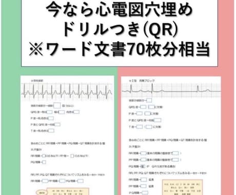 心電図検定4級対策PDFをお売りします 心電図検定1級取得者が作成した心電図検定対策セット！ イメージ2