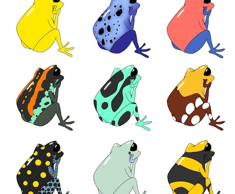 商用利用可★可愛い生き物のイラストを描きます 3枚で12000円のお得なセットです♪ イメージ2