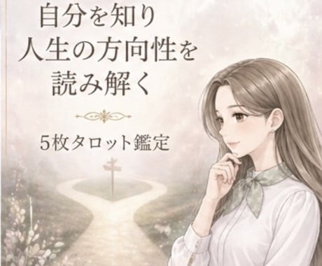 モニター価格｜人生の方向性をタロットで鑑定します このままでいいのか迷うあなたへ5枚で読む イメージ1