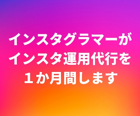 インフルエンサーが1か月間インスタ運用代行します ユーザーを増やすため、親身になって運用サポートをします。 イメージ1