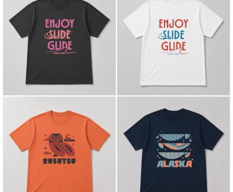 アウトドア・音楽系のTシャツをデザインします 横ノリ、サブカルチャー感のあるグラフィックを制作します イメージ2