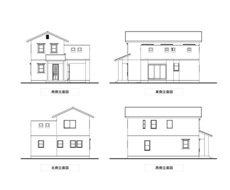 立面図をCADデータで納品します 立面図が面倒な方におすすめ！DXF、JWW、でご提供 イメージ2
