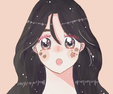 お洒落で可愛い女の子のイラストを作成します 「キュンとときめく可愛いイラスト♡」 イメージ2