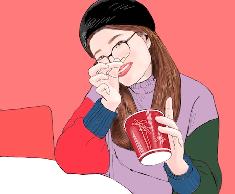お写真を元に♫そっくりなプロフィール画像描きます □目を引くプロフィール画像誠心誠意お描きします！ イメージ2