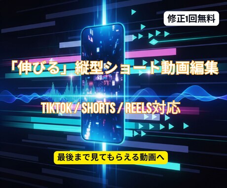 ショート動画をテンポよく見やすく編集します スマホ視聴を前提に、伸びる構成と見やすいテロップで仕上げます イメージ1