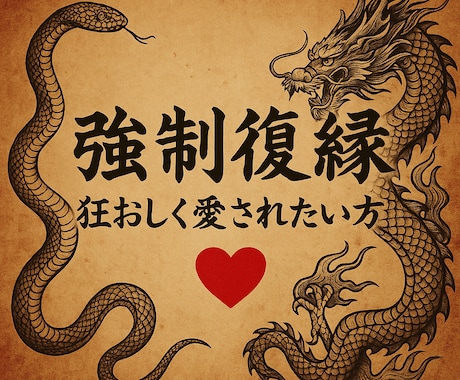1月限定受付再開/霊視と復縁成就珠いたします 強制縁結びｌ複雑愛ｌ狂おしく愛されたい追われたいｌ数制限あり イメージ1