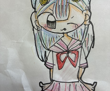 女の子専門！キラキラ可愛いイラスト制作します 世界に一つだけのアナログ原画。手描きの女の子を丁寧に描きます イメージ2