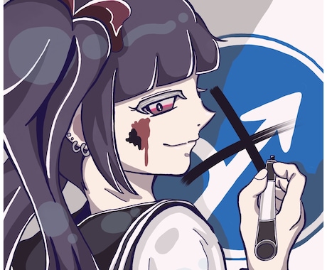個性を活かすMVイラスト等の一枚絵お描きいたします ダークさの中に繊細な心情を織り交ぜメッセージを届けます イメージ1