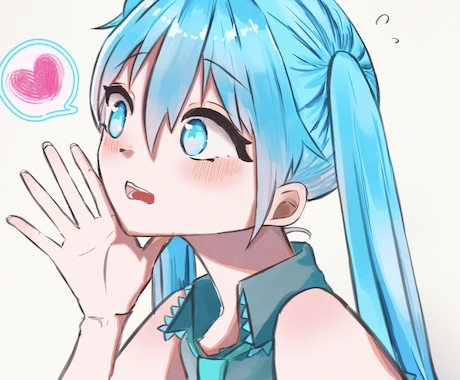 ポップでかわいいアニメ系女の子アイコン作成します イメージ1