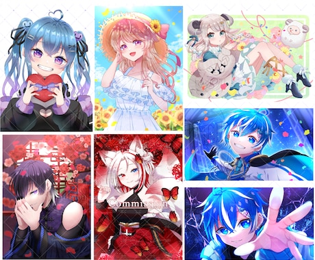 ご希望に沿った一枚絵描きます ”こんなイラストが欲しい”を一緒に制作します。 イメージ2