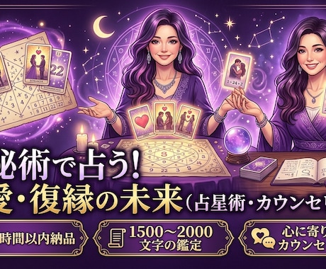 復縁、恋愛、片思いの成就を手伝います 最短1時間〜24時間以内納品★スピリチュアルが苦手な方へ！ イメージ1