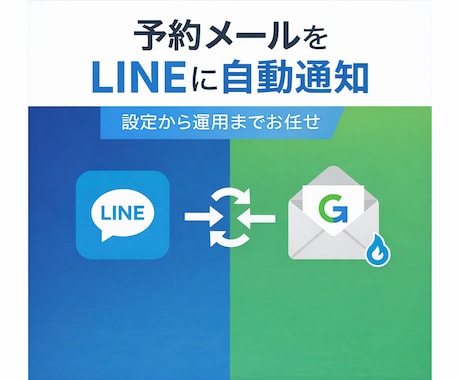 メール通知をLINEに自動連携します 予約通知や給与明細通知をLINEに自動転送 イメージ1