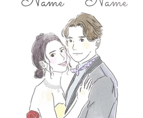 ウェルカムボード・結婚式イラストます オシャレで柔らかい雰囲気のウェルカムボードを作成します♡ イメージ2