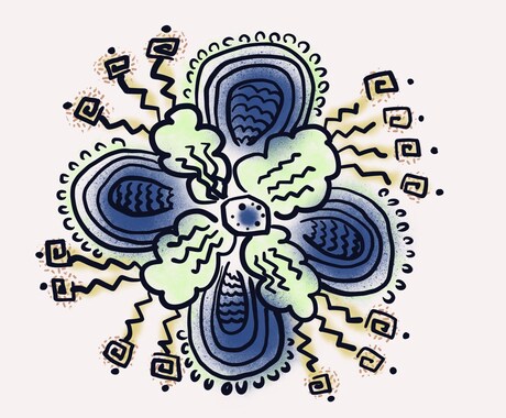 あなたの未来予想図をモノトーンで模様にします ◆未来と今の橋渡し◆理想をイメージしたアート イメージ2