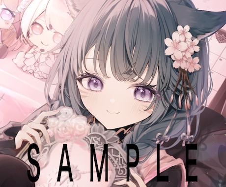 イラスト制作いたします アイコン/歌ってみた/表紙イラストなど【6月上旬以降納品】 イメージ1